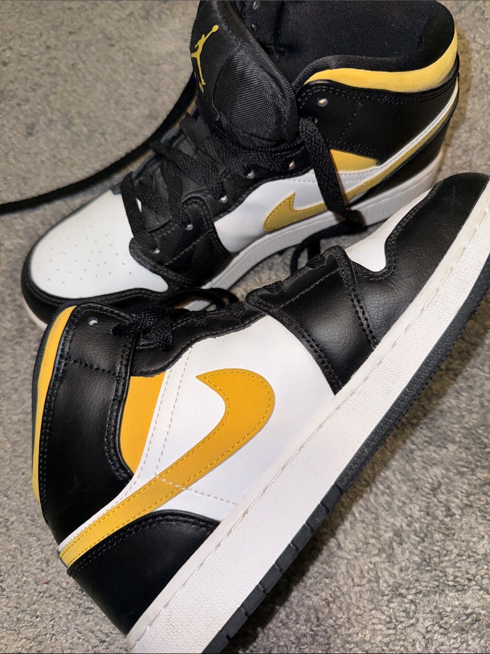 Jordan Sneakers in Black, White, Yellow - Picture 5 of 5
